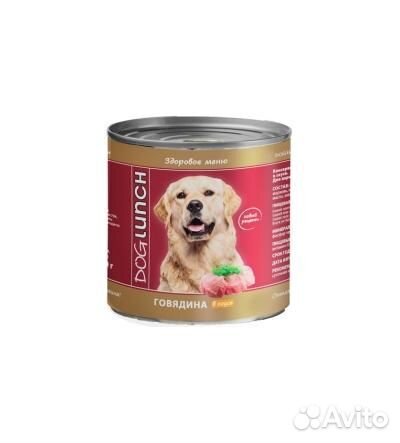 Дог Ланч кон.для собак Говядина в соусе 750г