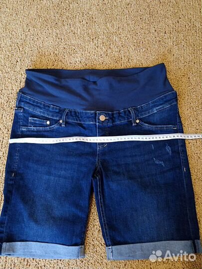 Джинсовые шорты hm для беременных новые
