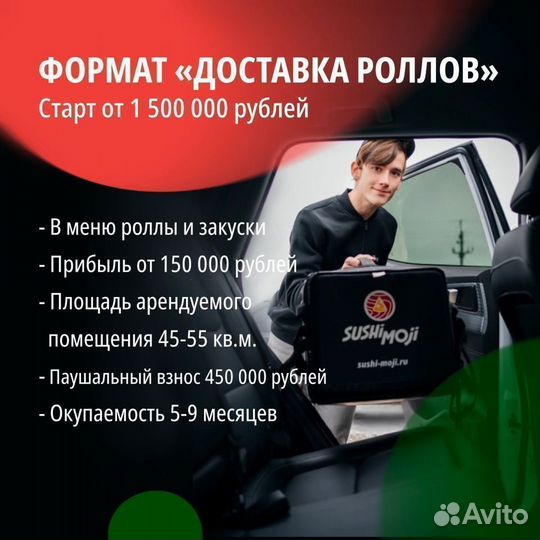 Франшиза доставка роллов