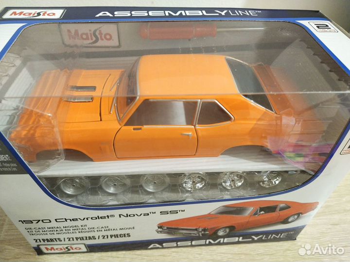 Модель сборная 1:24 Maisto Chevrolet Nova SS