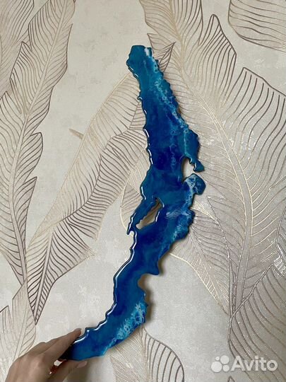 Байкал на стену сувенир из эпоксидной смолы