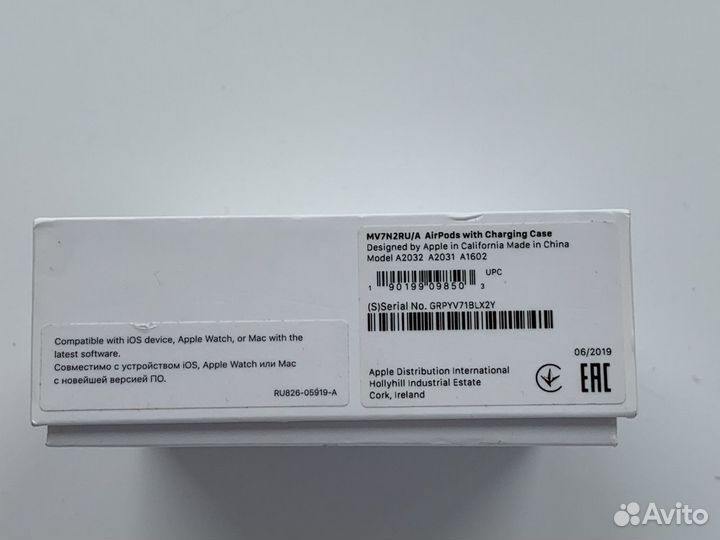 AirPods 2 (оригинал)