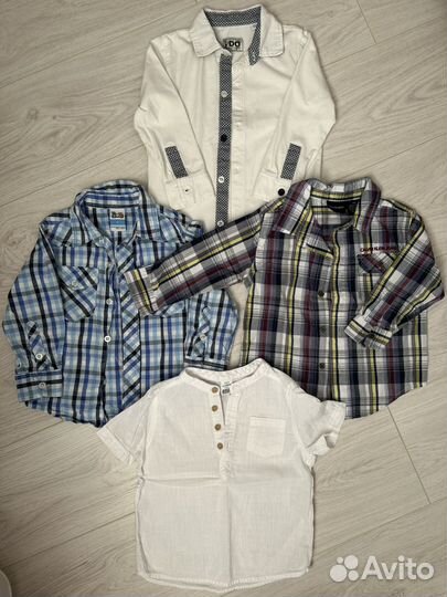 Рубашка на мальчика 2 года 86/92 размер