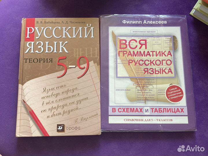 Русский язык бабайцева 5-9 класс теория