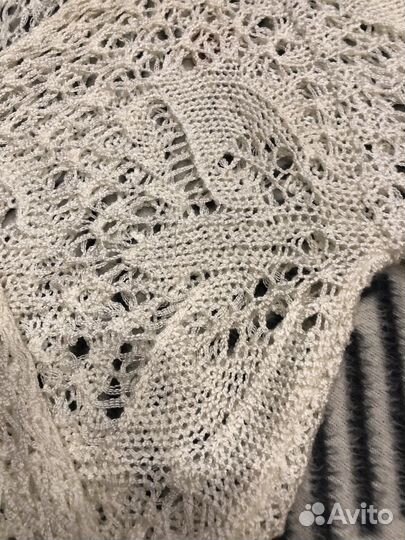 Болеро кофта вязанная белая