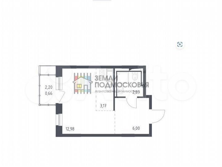 Квартира-студия, 25,7 м², 12/17 эт.