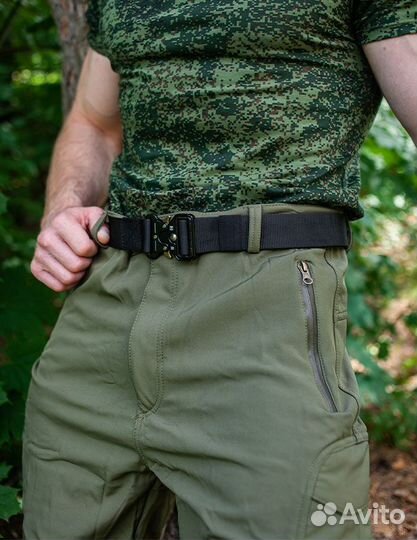 Тактический ремень мужской черный