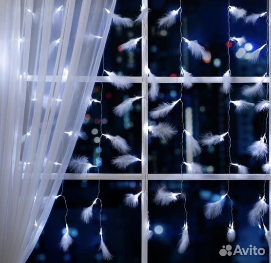 Гирлянда перья