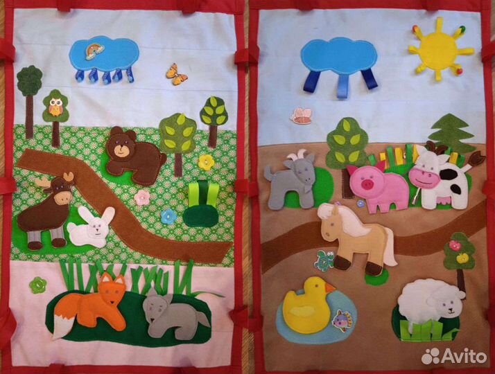 Панно из фетра, ширма, коврик