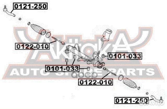 Наконечник рулевой 0121-250 asva