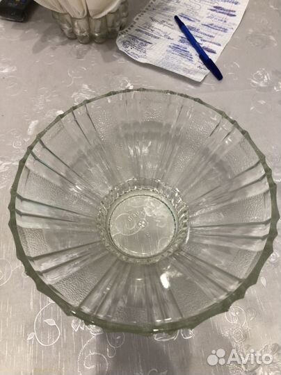 Ваза для фруктов стекло СССР