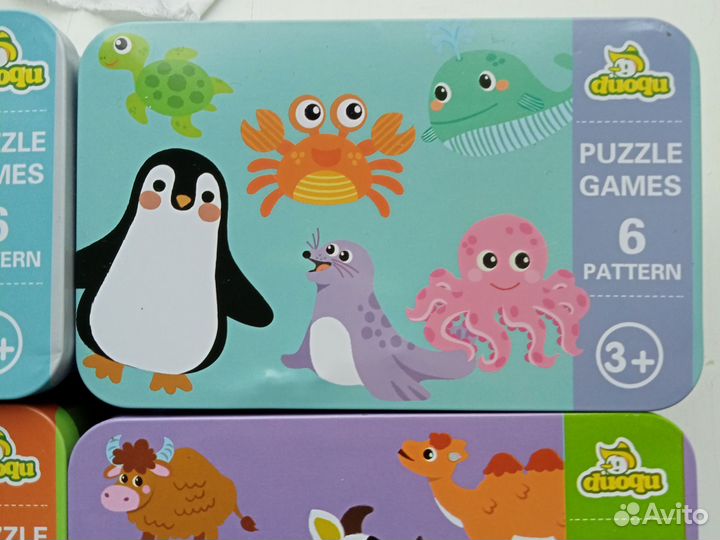 Пазлы для малышей 3+