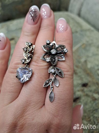 Серебряные серьги