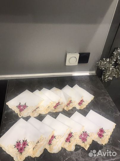 Салфетки сервировочные 12 шт. тканевые