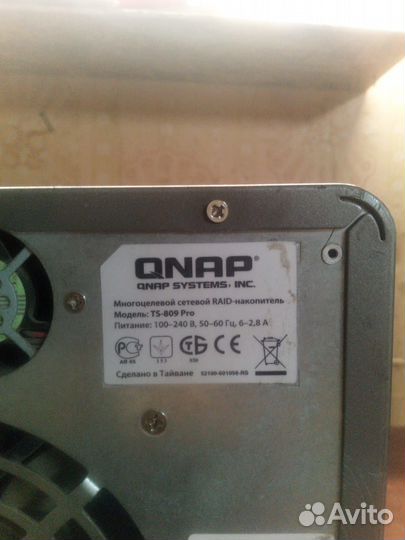 Многоцелевой сетевой raid накопитель qnap ts-809 p