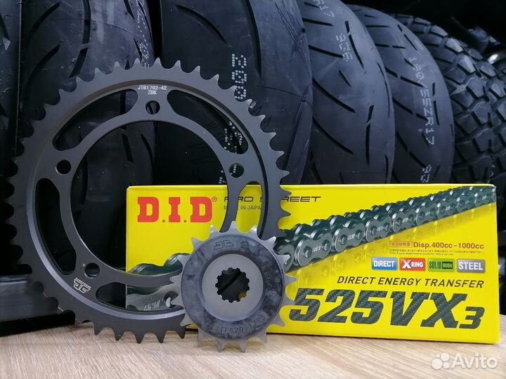 Цепь и звезды Suzuki DL1000 V-Strom 2002-2010