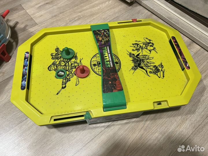 Настольный аэрохоккей детский черепашки ниндзя