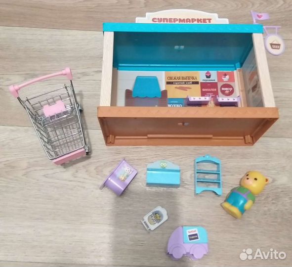 Супермаркет, магазин + тележка