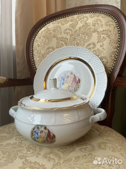 Чешский столовый сервиз Три Грации 6 персон