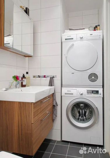 Установка стиральная машина.посудомоечная машина