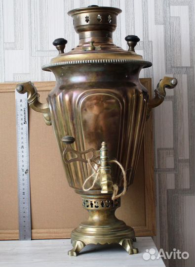 Самовар старинный, на углях и дровах