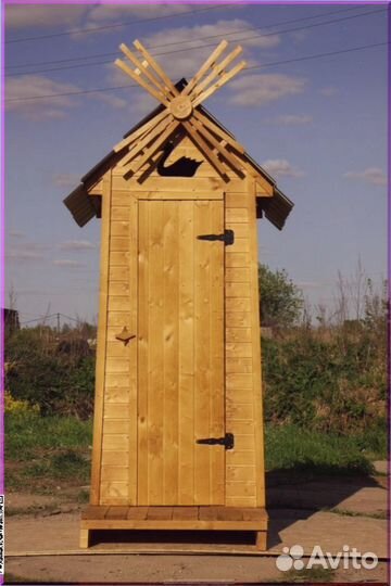 Уличный туалет деревянный TUL