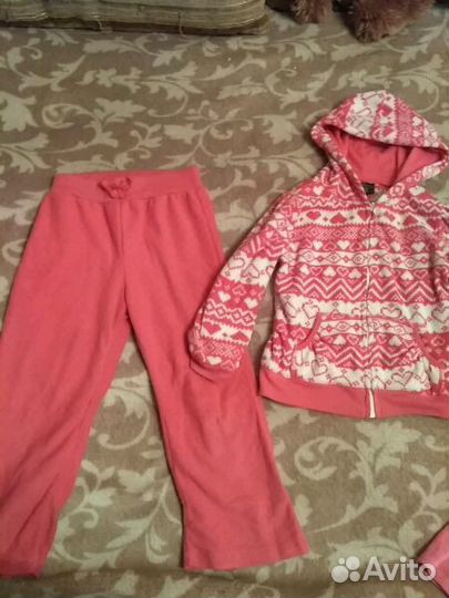 Костюм флис для девочки 4-5 лет