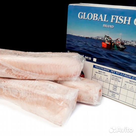 Спинки трески Global Fish 3,4кг