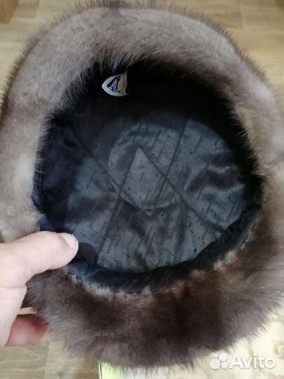 Норковая шапка мужская новая 58