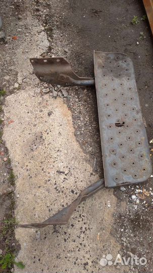 Подножка под задний бампер Форд Транзит