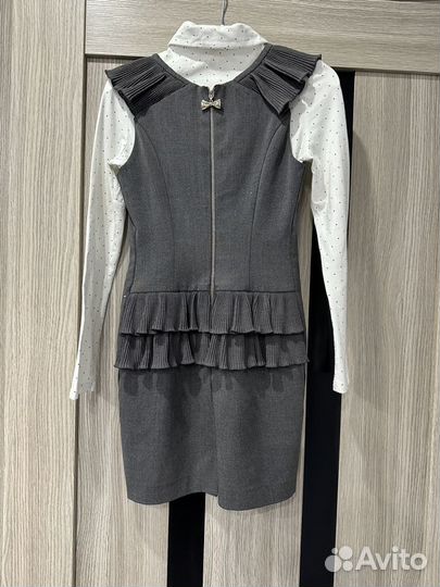 Школьная форма Маленькая леди 134 серая