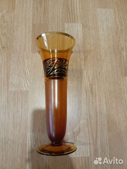 Ваза цветное стекло Чехия