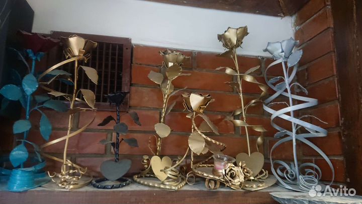 Роза из металла