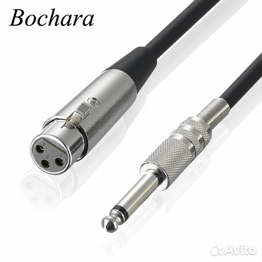 Микрофонный кабель Jack 6.3 моно-XLR (F), 7 м