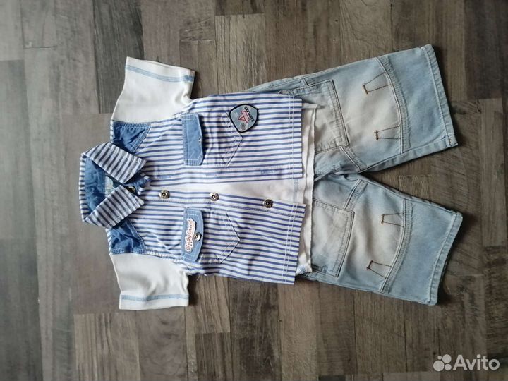 Костюм шорты и рубашка