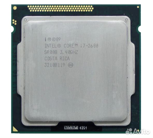 Процессор Intel Сore i7-2600 (1155, 3400-3800MHz 4