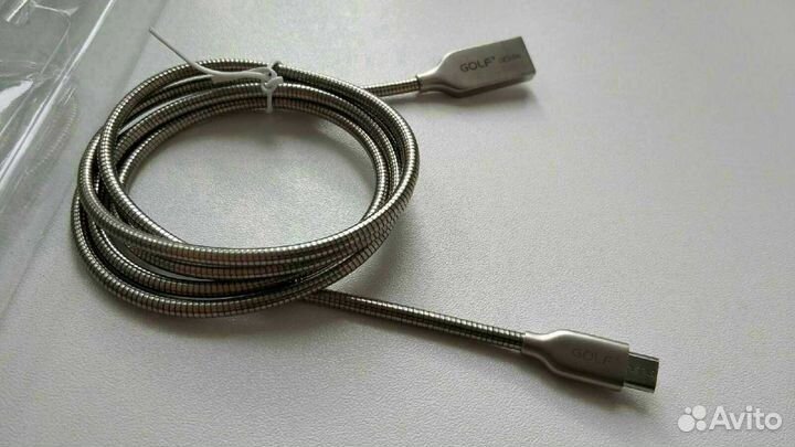 Новый Micro USB кабель Golf металлический