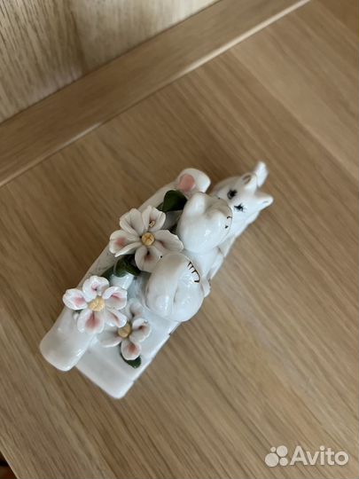 Фарфоровая статуэтка котята, котики, кошки