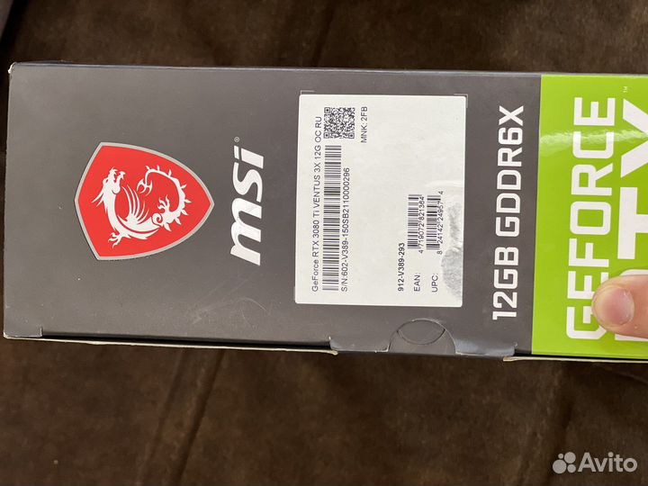 Rtx 3080 ti msi ventus медь