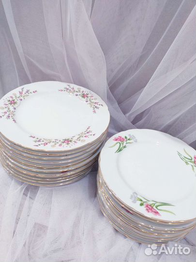 Новые наборы японских тарелок времен СССР