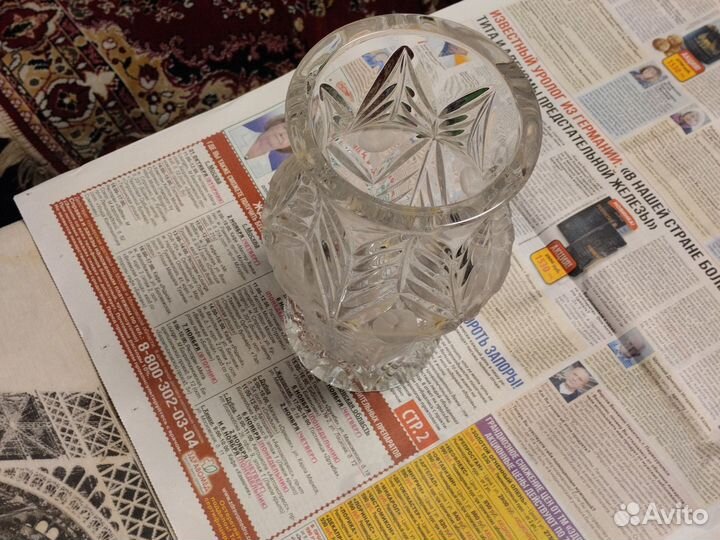 Ваза хрустальная СССР