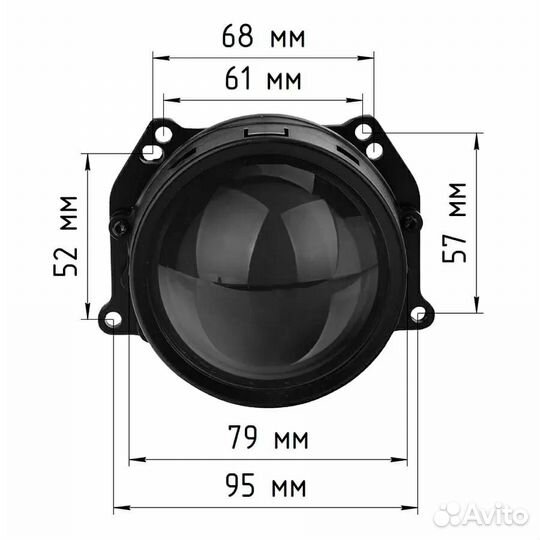 Bi LED линзы Aozoom A13 на Nissan Patrol