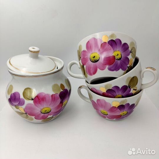 Сервиз чайный, тарелки разные СССР