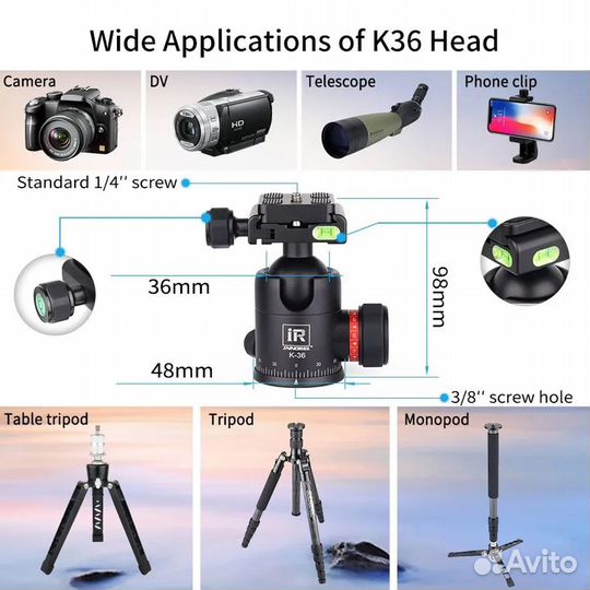 Новый штатив innorel RT55C из углеродного волокна