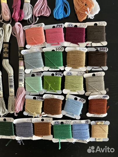Нитки мулине DMC лот 50 цветов оригинал