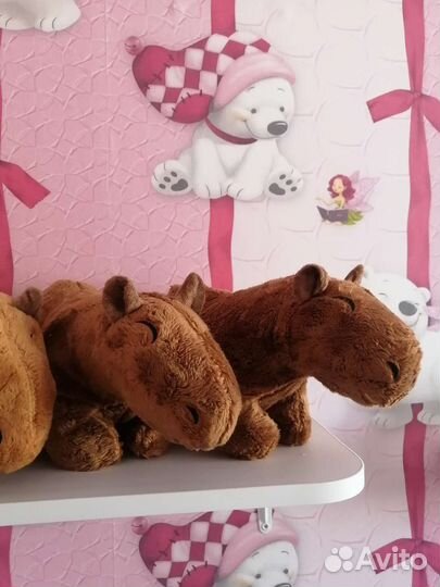 Капибара игрушка мягкая 35 см