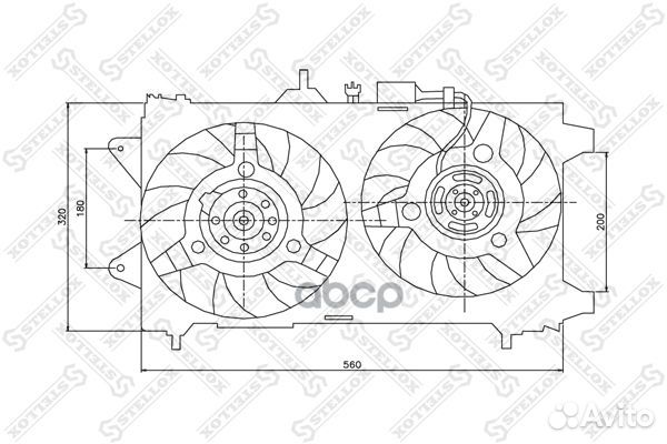 29-99089-SX вентилятор охлаждения правый Audi
