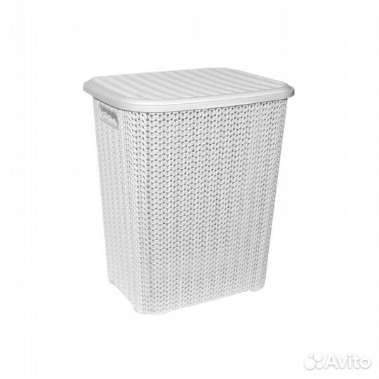 Корзина 60,0 л для белья Вязь шоколад