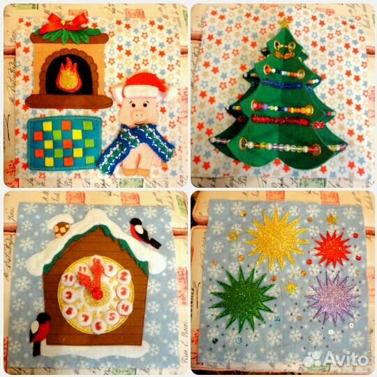 Развивающая книжка из фетра на заказ