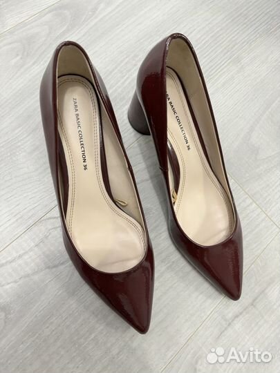 Туфли винного цвета